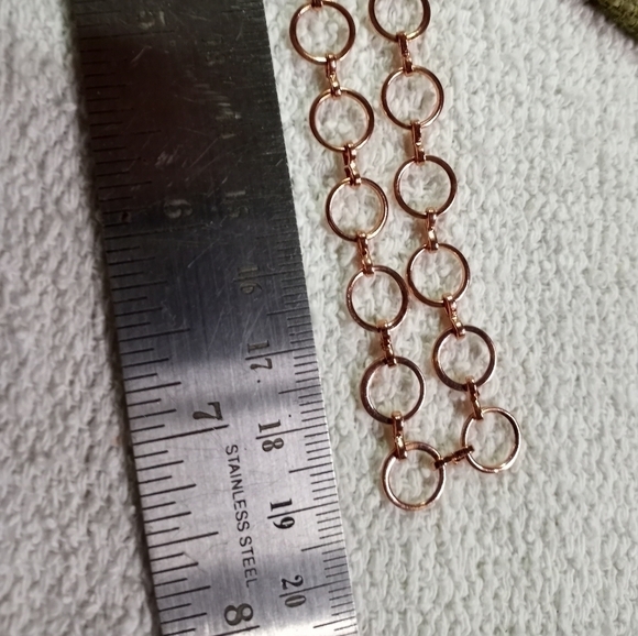 Copper look circles choker collar necklace - Picture 3 of 3